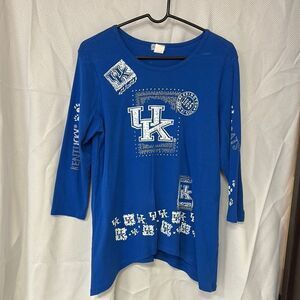 Blue University Tunic Top